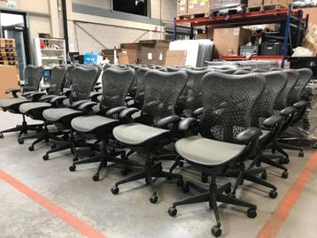 Herman Miller Mirra Bureaustoelen (Als Nieuw), Verzenden, Zwart, Nieuw, Bureaustoel