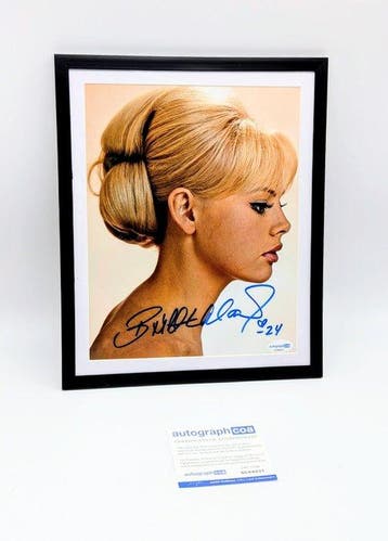 James Bond - Britt Ekland Signed Photo - Framed + Autograph