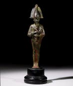 Oude Egypte, brons lange bronzen Osiris - 20.5 cm, Collections, Minéraux & Fossiles