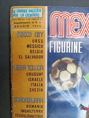 Panini Album Figurine Mexico 70 Panini Mondiali 1970
