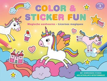 Color & Sticker Fun - Magische eenhoorns / Color & Sticker, Verzenden, ZNU