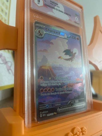 Pokémon - 1 Graded card - Dracaufeu 199/165 Secret rare,