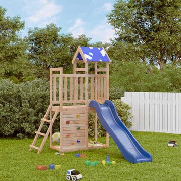 vidaXL Speelhuis massief grenenhout, Verzenden, Nieuw