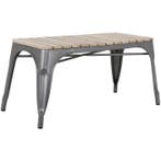 Banken | BISTRO | Hout/Staal | Hout (Mango) | Donkergrijs, Verzenden