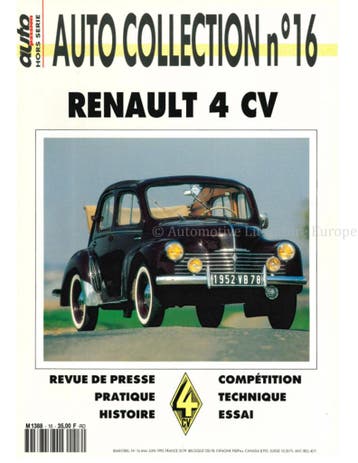 1993 AUTO COLLECTION MAGZINE 16 FRANS, Ophalen of Verzenden