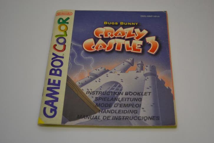 Bugs Bunny in Crazy Castle 3 (GBC NEU5 MANUAL), Games en Spelcomputers, Spelcomputers | Nintendo Portables | Accessoires