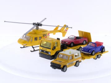 Schaal 1:55 Siku 2221, 2228 en 2520 Set van 3 ADAC-voertu..., Ophalen of Verzenden, Gebruikt