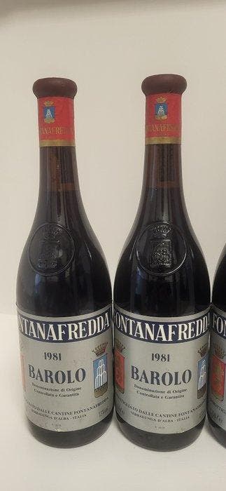 1981 x2, 1982 x3 ,1983 Fontanafredda - Barolo - 6 Bouteilles, Nieuw
