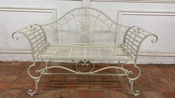 Romantic Courting Garden Bench - Bank - Metaal