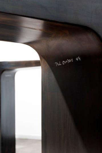 Pol Quadens - Wandtafel - Staal - console Blade zwart