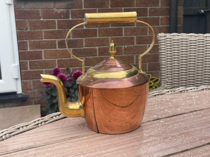 Theepot - Koper, Antiquités & Art, Curiosités & Brocante