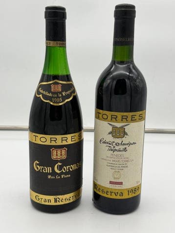 1985 Torres, Gran Coronas Más La Plana, 1989 Reserva & 1987, Collections
