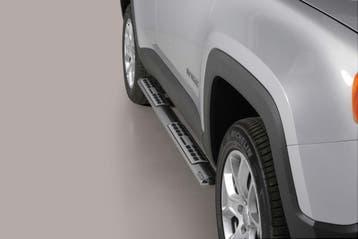 Side Bars | geschikt voor Jeep | Renegade 14- 5d suv. | RVS, Verzenden