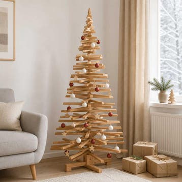 vidaXL Houten kerstboom KOTKA 180 cm Massief grenenhout, Diversen, Verzenden, Nieuw