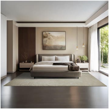 Kortpolig vloerkleed Soft Zone - 200 x 290 cm, zandkleur, Verzenden