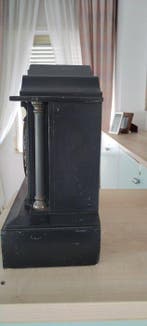 Slingerklok Empirestijl Hout, Brons - 1880-1920