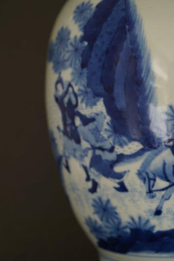 Vaas - Porselein - China - Grote Overgangsstijl Pot met
