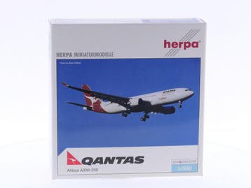 Schaal 1:500 Herpa 508568 Qantas - Airbus A330-200 Reg.Nr..., Ophalen of Verzenden, Gebruikt