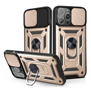 iPhone 13 Mini - Armor Hoesje met Kickstand en Camera, Verzenden, Nieuw