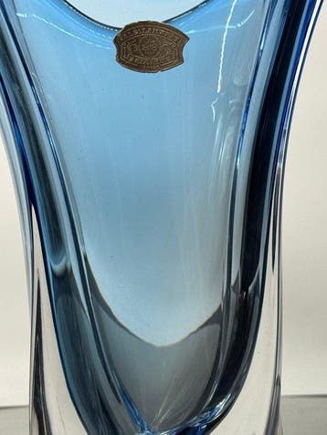 Val Saint Lambert - René Delvenne - Vase - Cristal - Vase