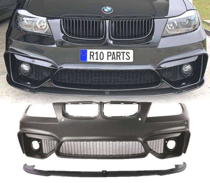 PARE CHOCS FRONTAL BMW E90 E91 SÉRIE 3 05-08 LOOK M4 PDC GRI, Auto-onderdelen, Carrosserie, Verzenden