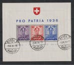 Zwitserland 1934/1955 - Alle blokuitgiften uit deze periode, Postzegels en Munten, Gestempeld