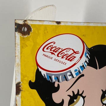 Coca-Cola - Emaille bord - 40x30 cm - Gemaakt van een dikke