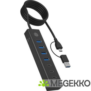 ICY BOX IB-HUB1737-C3 USB 3.2 Gen 1 (3.1 Gen 1) Type-C 5000, Verzenden, Nieuw