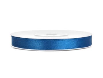 Satijn Lint Blauw 6mm 25m, Verzenden, Nieuw