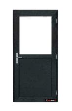 PVC Deuren in voorraad 98x200 wit glad of antraciet houtnerf, Ophalen of Verzenden, Buitendeur