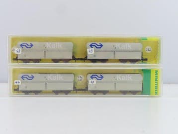 Minitrix N - 13656 - Modeltrein goederenwagon (2) - 2x