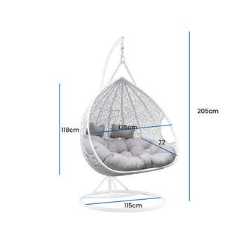 Schommelstoel cocoon | 2 pers. | Laatste Stuks!, Meerpersoons, Nieuw, Ophalen of Verzenden, Met standaard