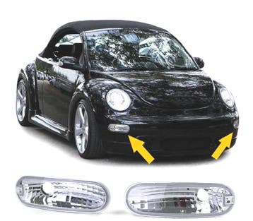 CLIGNOTANTS AVANT VW NEW BEETLE 98-06 CHROMÉ, Auto-onderdelen, Verlichting, Verzenden, Nieuw