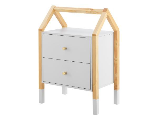 Veiling - Houten Nachtkastje / Kindernachtkastje Enny, Huis en Inrichting, Slaapkamer | Nachtkastjes
