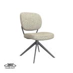 Stoel Geneva | Naturel | Royal Boucle | Zwart Metalen Frame, Verzenden, Nieuw in verpakking
