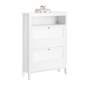 2dekans | SoBuy Schoenenkast - 2 Kleppen- Klassiek - 80 x 25, Ophalen of Verzenden, Nieuw