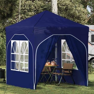 vidaXL Pop-up Feesttent 192 x 192 x 245 cm Blauw, Verzenden