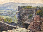 Philippe Debiesse (?-1907) - Sur les ruines du château de