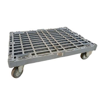 Dolly kunststof 800x600x180 mm 450kg 2x zwenkwiel 2x, Ophalen of Verzenden