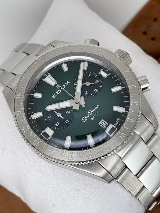 Edox - Skydiver Limited Edition Chronograph - 10116-3-VIDN -, Bijoux, Sacs & Beauté, Montres | Hommes
