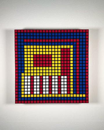 Giovanni Contardi - Rubiks Cube Mosaic - Fioritura I