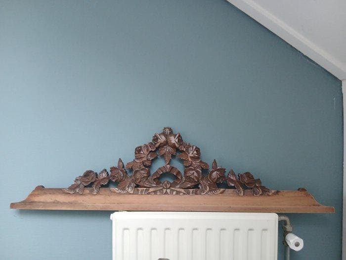 Snijwerk, Houten decoratie voor kast of deur - 26 cm - Hout, Antiquités & Art, Antiquités | Autres Antiquités
