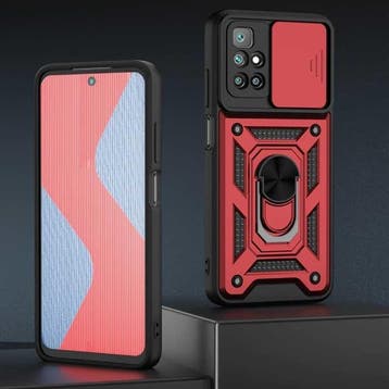 Xiaomi Poco X3 Pro - Armor Hoesje met Kickstand en Camera, Verzenden