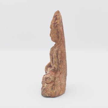 Oud-Indochinese Terracotta Belangrijk Zittende Boeddha