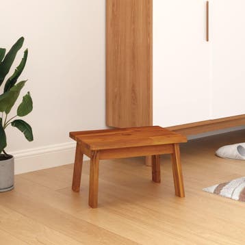 vidaXL Opstapkruk 38x26x22 cm massief acaciahout, Huis en Inrichting, Stoelen, Verzenden, Nieuw