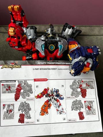Metalions - Figuur - Metalions 5-czciowy robot czony -