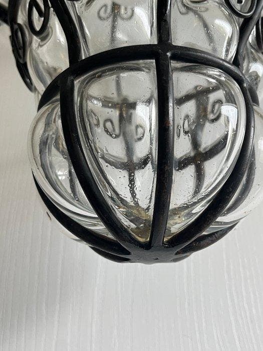 Plafondlamp - Staal - Venetiaanse hanglamp, vervaardigd uit, Antiek en Kunst, Curiosa en Brocante