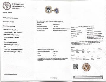 Verlovingsring - 14 karaat Geel goud - 2.22ct. tw.