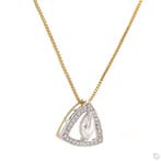 Pendentif - 14 carats Or jaune - 1.29ct. tw. Diamant