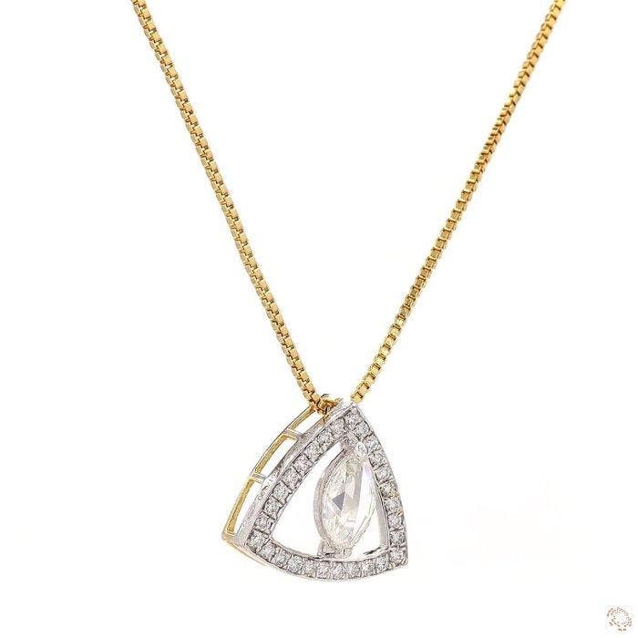 Pendentif - 14 carats Or jaune - 1.29ct. tw. Diamant, Bijoux, Sacs & Beauté, Bijoux anciens